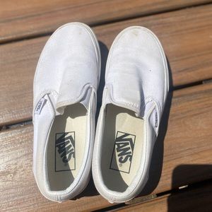 Platform White Vans🌼